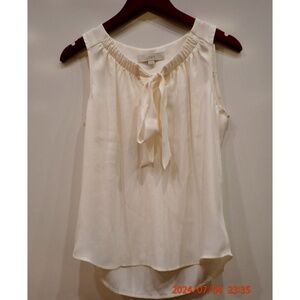 Loft, Tie Front, Sleeveless Top, small